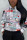 White Fashion Casual Print Basic Hooded Collar Tops