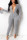Grey Fashion Sexy Solid Patchwork V Neck Skinny Jumpsuits