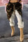 Camouflage Fashion Casual Patchwork Camouflage Print Patchwork Regular Trousers