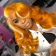 Orange Fashion Solid Long Curly Hair Wigs