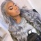 Silver Fashion Solid Hign-temperature Resistance Wigs(Subject to the actual object, no braids)