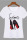 White Fashion Casual Printed Short Sleeved T-shirt