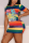 Multicolor Fashion Sexy Printed Short Sleeve Dress