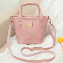 Pink Fashion Casual Solid Crossbody Bag