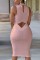 Black Sexy Round Neck Sleeveless Dress