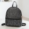 Black Fashion Casual Letter Print Backpack