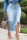 Baby Blue Fashion Casual Solid Ripped Plus Size Skirt