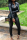 Black Elastic Fly Long Sleeve Mid Print Patchwork pencil Pants