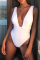 Black Chic Skinny One-piece Swimwears
