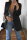 Black Fashion Casual Solid Cardigan Turndown Collar Plus Size Coats