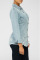 Baby Blue Casual Solid Buttons Turndown Collar Long Sleeve Skinny Denim