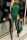 Green Sexy Solid Zipper Collar Skinny Jumpsuits