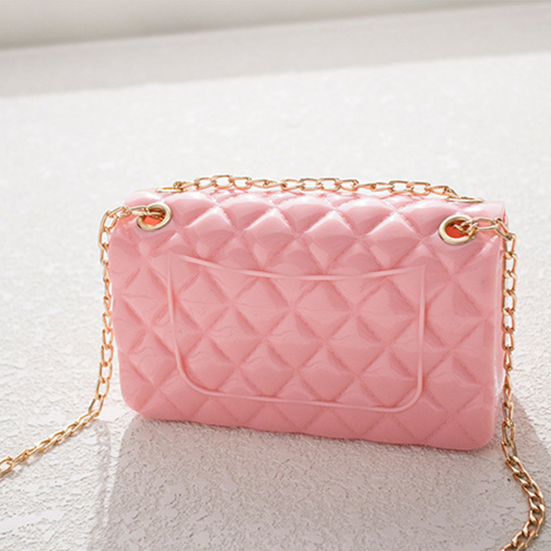 Fashion Diamond Pink Shoulder Messenger Bag