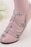 Silver Personalized Vintage Gold Alloy Anklet