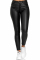 Black Fashion Casual Solid Pants Skinny Trousers