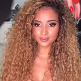 Gold Fashion Personality Long Curly Wigs