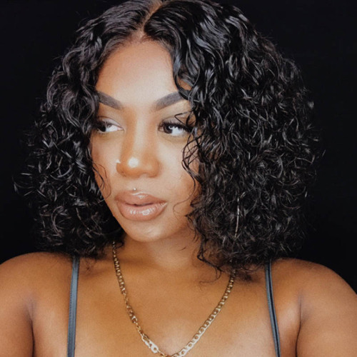 Black Fashion Short Curly Wigs