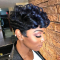 Black Fashion Personality Short Curly Wigs