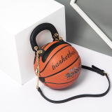 Brown Fashion Creative Basketball Single Shoulder Bags