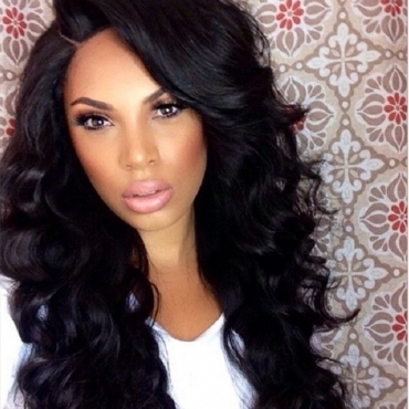 Black Fashion Long Curly Hair Wig
