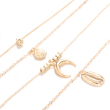 Gold Fashion Personality Layered Necklace