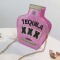 Pink Fashion Embroidered Letter Crossbody Bag