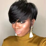 Black Fashion Casual Short Wig