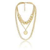Gold Fashion Simple Multilayer Necklace