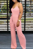 Pink Sexy Lovely Jumpsuits