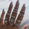Silver Fashion Fifteen Sets Of Rings
