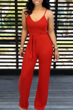 Red Sexy Lovely Jumpsuits