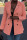 Pink Work Daily Solid Split Joint Turn-back Collar Outerwear