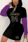 Gold Sportswear Print Turndown Collar Wrapped Skirt Dresses