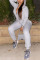 Black Sweet Solid Hooded Collar Jumpsuits