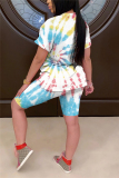 Colorful Fashion Casual Printed Two-piece Set