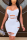 White Sexy Fashion Sling Cutout Dress