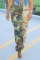 Camouflage Street Camouflage Print Pocket Bottoms