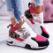 Leopard Print Fashion Casual Split Joint Round Sports Shoes
