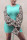 Lake Blue Fashion Sexy Leopard Split Joint O Neck Long Sleeve Dress