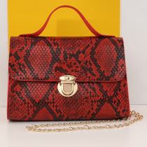 Red Fashion Casual Animal Print Crossbody Bag