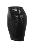 Black Sequin Patchwork Hip skirt