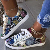 Multi-color Casual Patchwork Round Sport Shoes