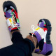 Purple Casual Patchwork Round Sport Shoes