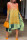 OrangeYellow Fashion Striped Print Stitching Loose Dress