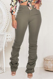 Army Green Fashion Sexy Casual Sports Trousers