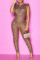 Brown Fashion Sexy Solid Without Belt O Neck Regular Jumpsuits