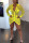 Yellow Sexy Fashion Long Sleeve Dress
