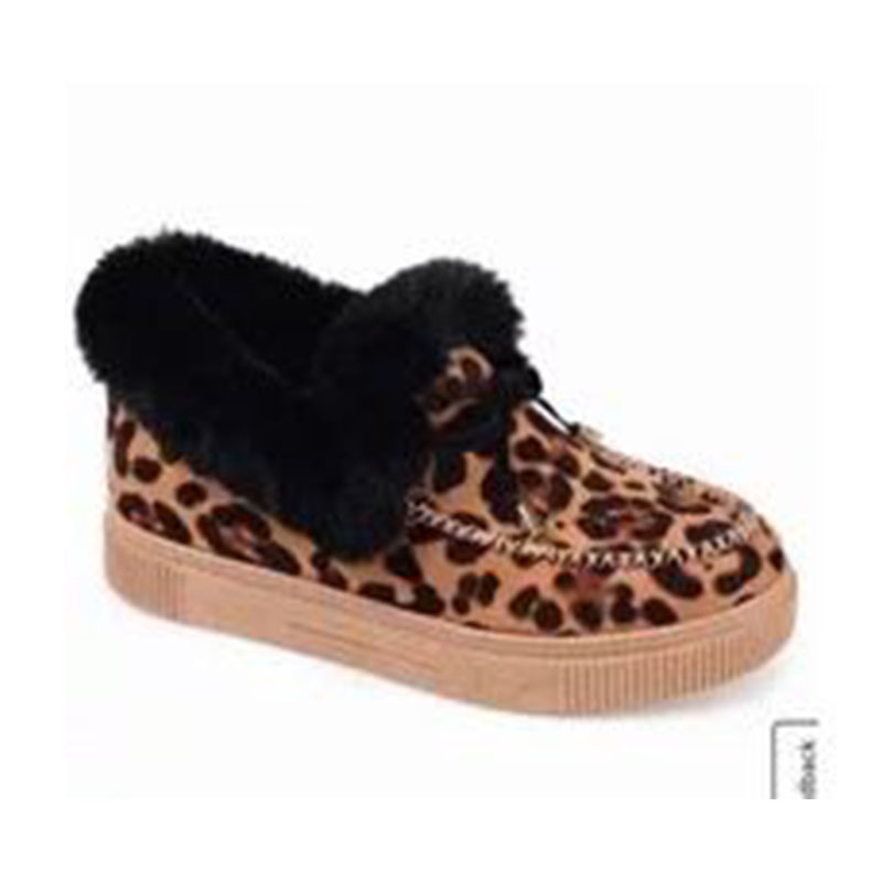 

Leopard Print Casual Round Keep Warm Shoes