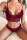 Wine Red Fashion Sexy Solid See-through Bra Sets