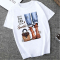 Grey Fashion Casual Daily O Neck Short Sleeve Regular Sleeve Regular Letter Character Tops